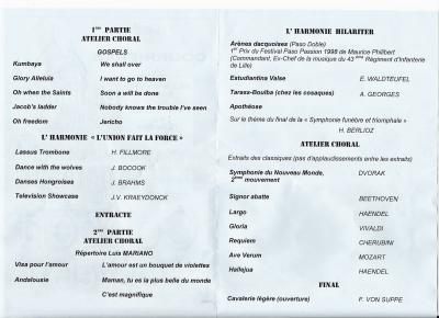 Concert du Nouvel An � l'�glise St Piat de Courri�res